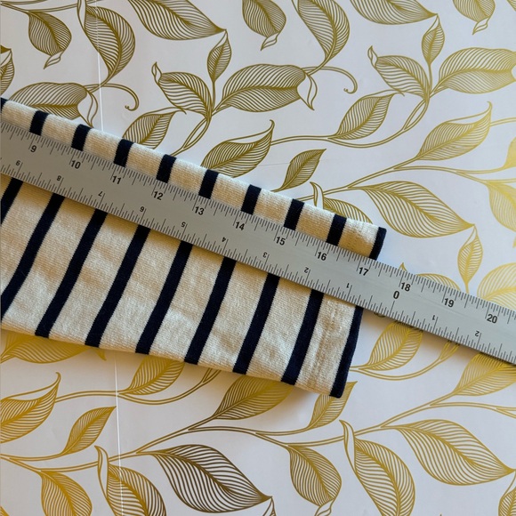 Striped Gatsby Mariniere Navy and Ecru Stripe Long Sleeve Sweater size S - Picture 8 of 9